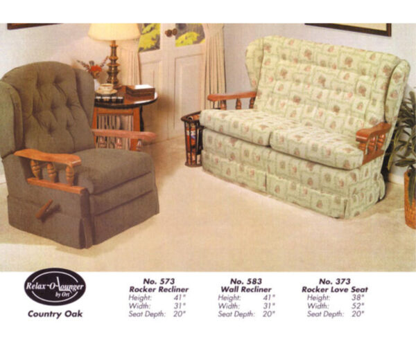 573 Country Oak Rocker Recliner