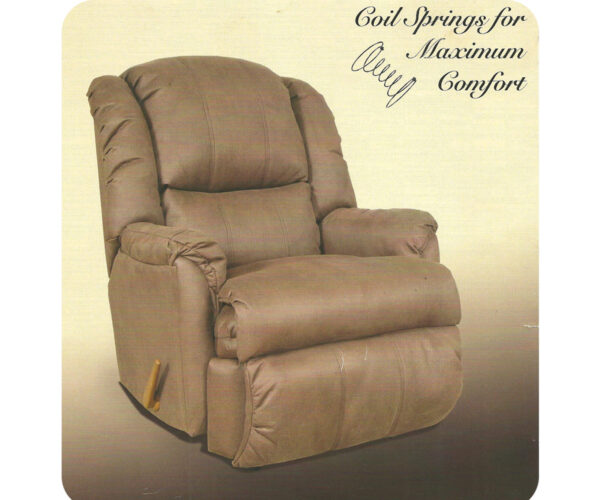 607L/617L Rocker or Wall Handle Chaise Recliner with Coil Seating