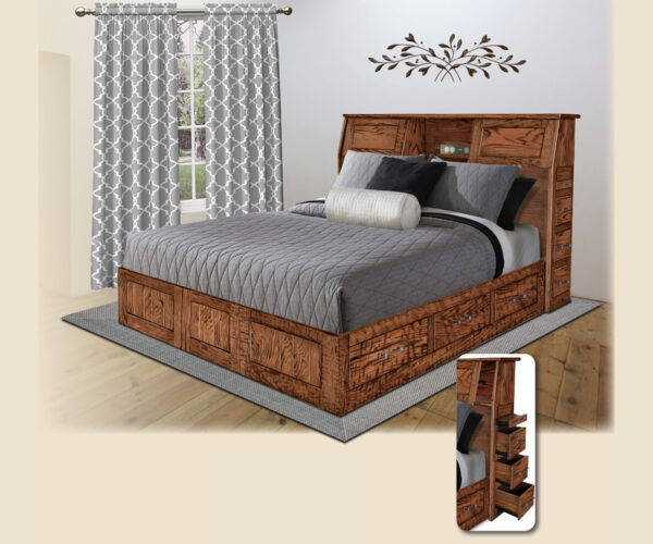 Rough Sawn Drawer Bed