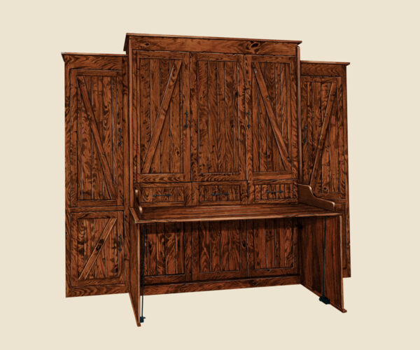 Rough Sawn Murphy Bed
