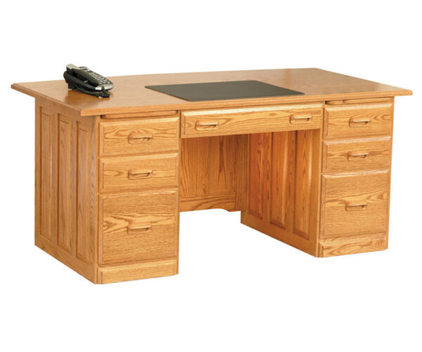 Traditional Executive Desk Curved Top
