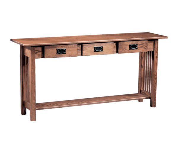 Mission 3 Drawer Sofa Table