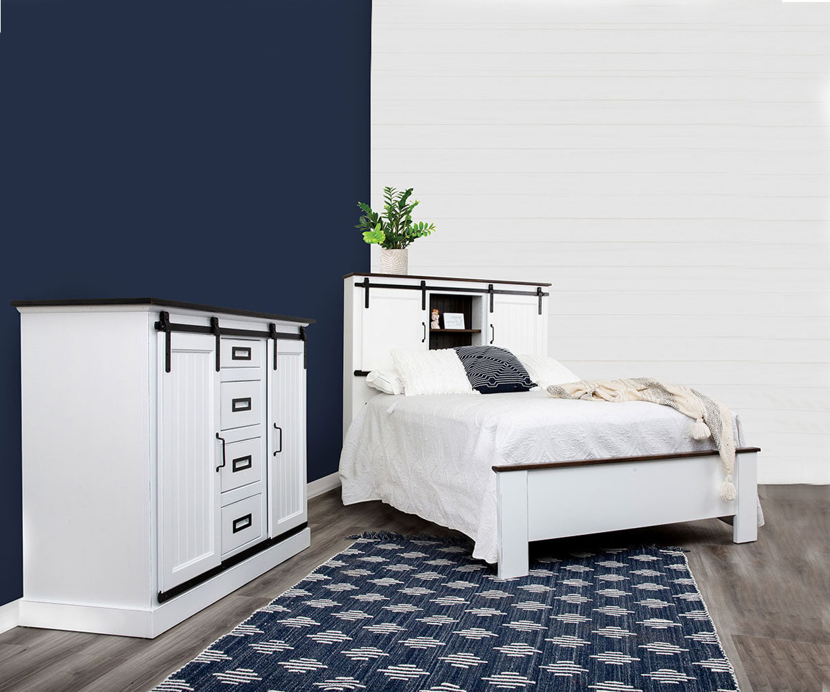 Barn Door Armoire on Chest - Image 3