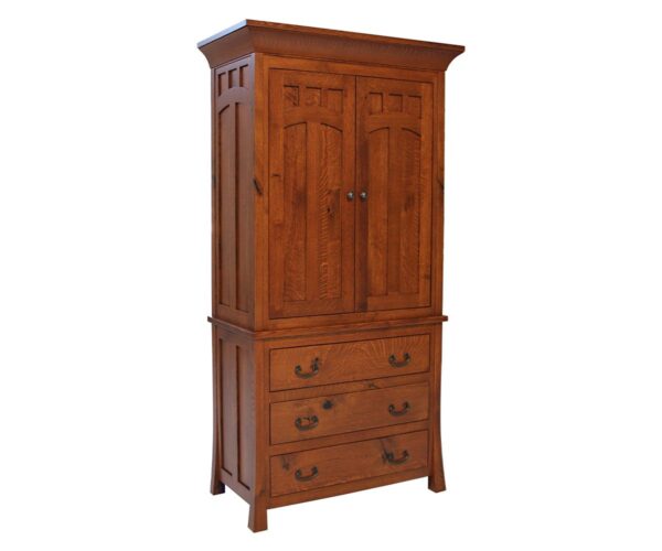 Bridgeport Mission 3 Drawer Armoire