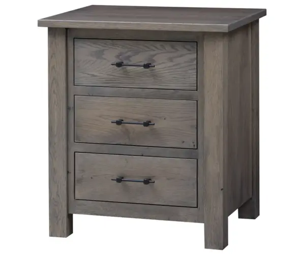 Heirloom Mission 3 Drawer Nightstand
