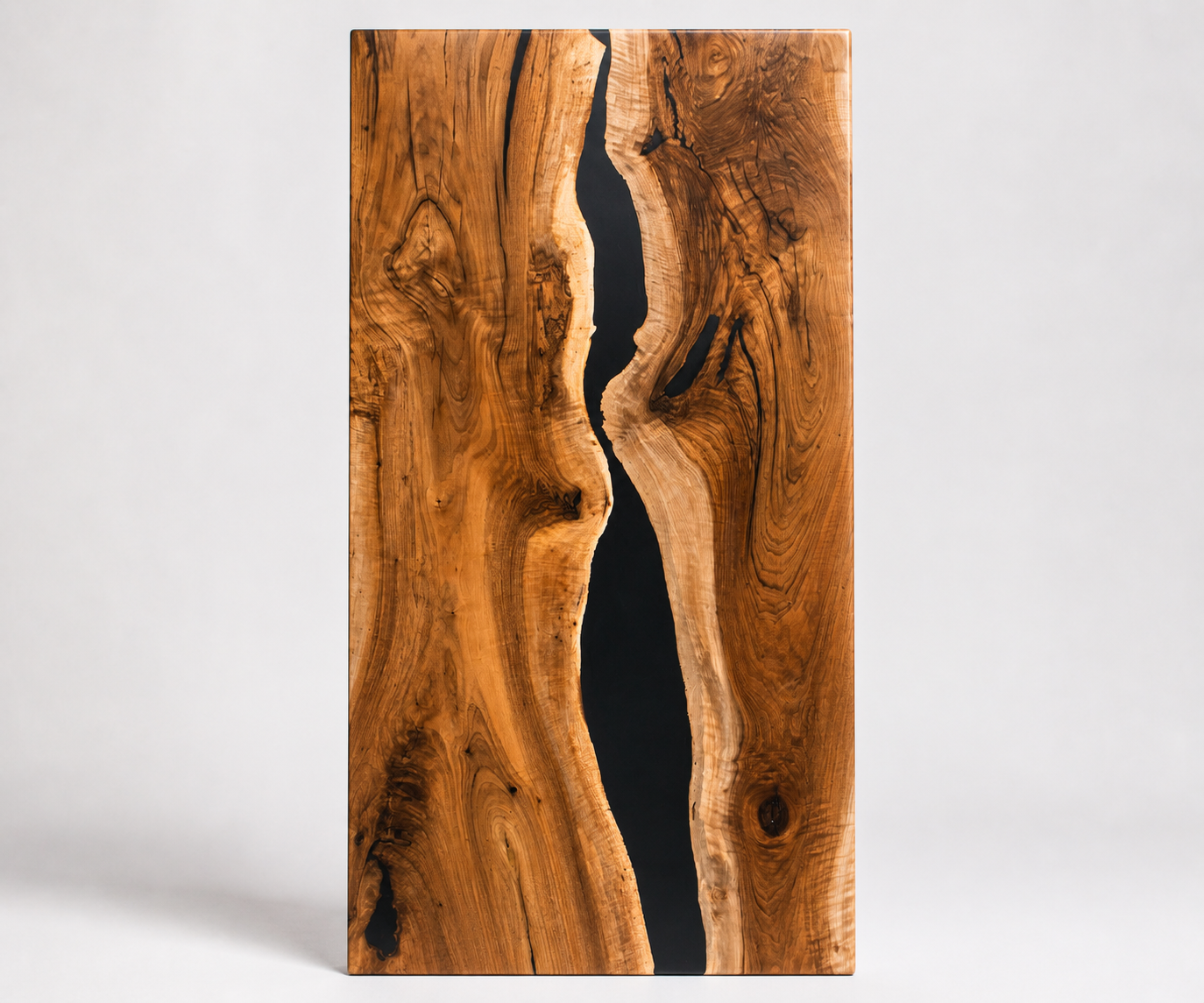 Black epoxy tables at Memory Lane Furniture