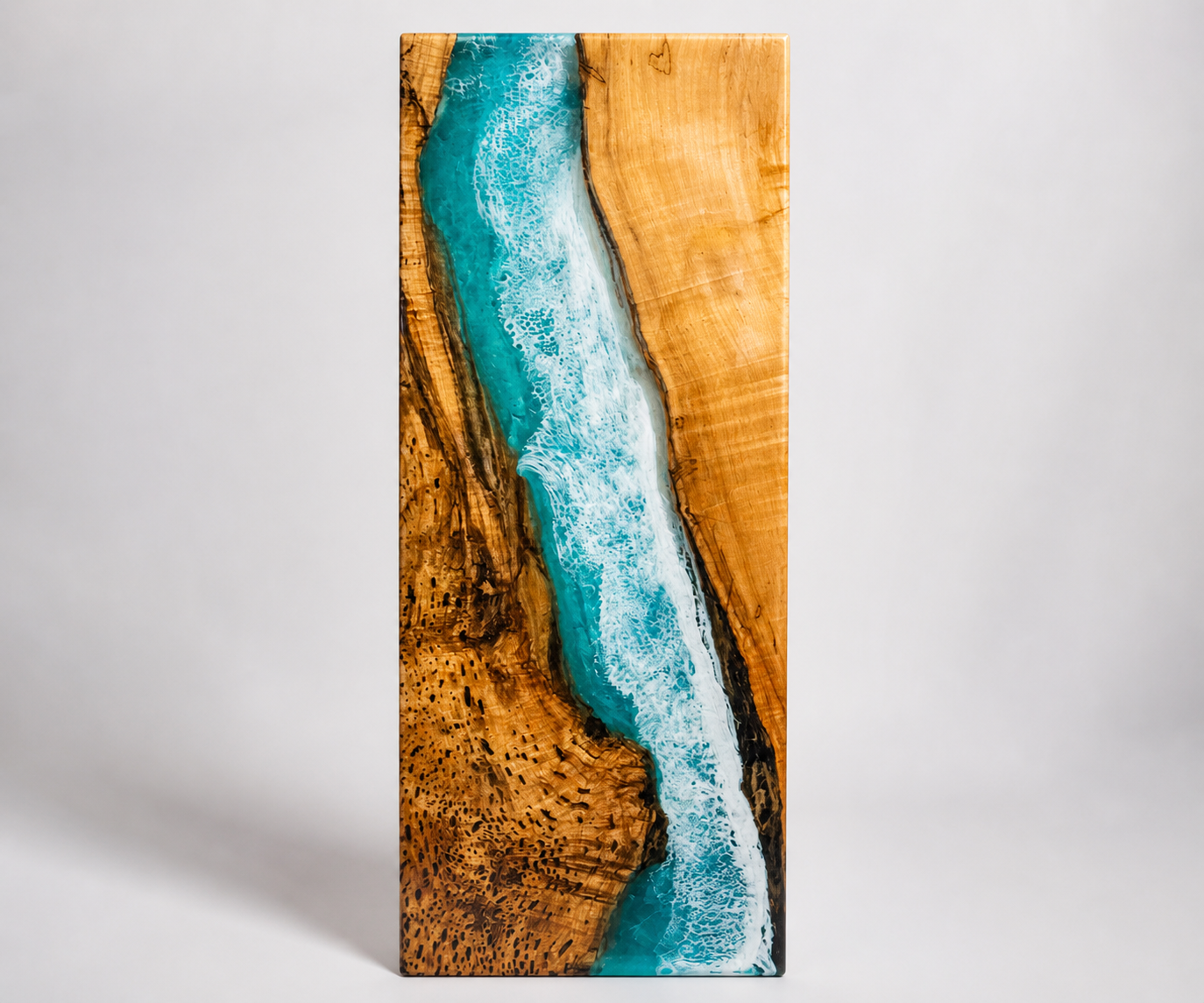 Epoxy ocean tables at Memory Lane Furniture