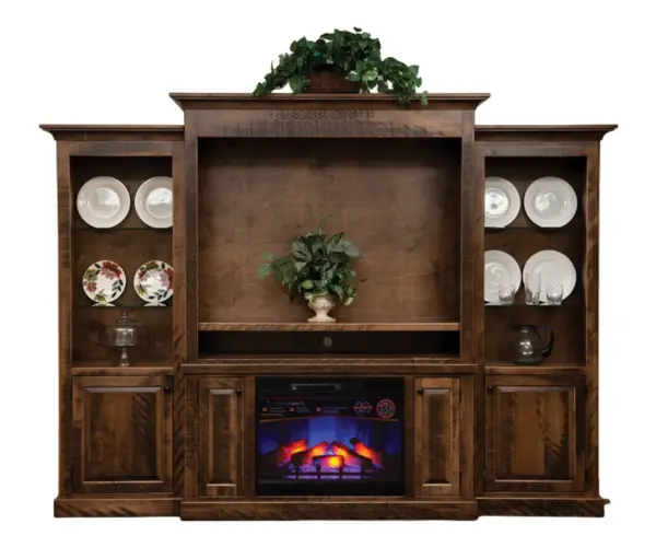 Signature Entertainment Center with Fireplace
